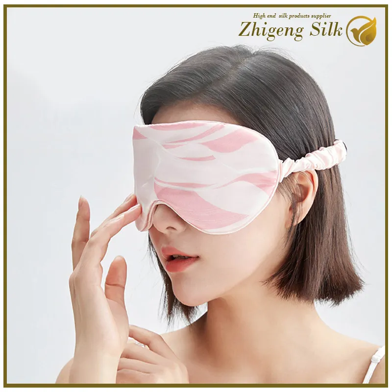 Bespoke Digital Print Silk Eye Mask for Women