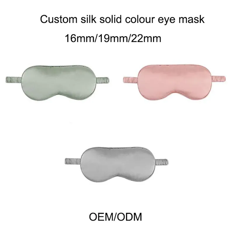 Comfortable Popular Sleep 100% Mulberry Silk Eye Mask