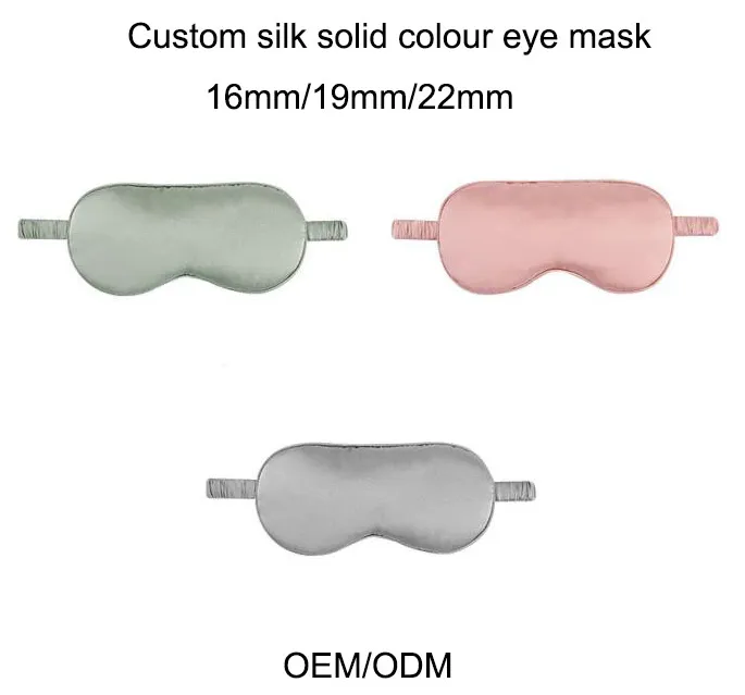 Custom Design Print Silk Sleep Eye Mask for Ladies