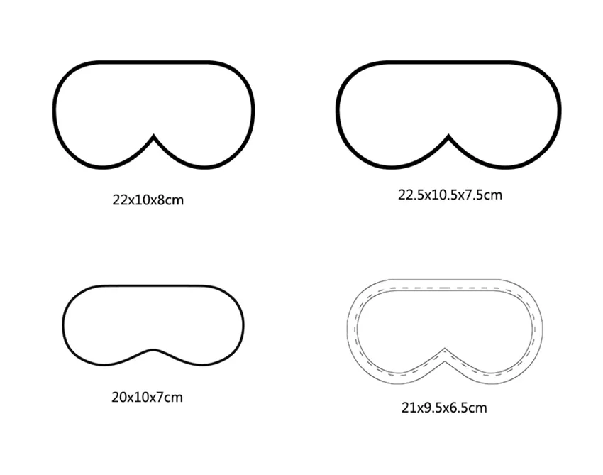 Custom Digital Print Silk Eyemask with High Quality