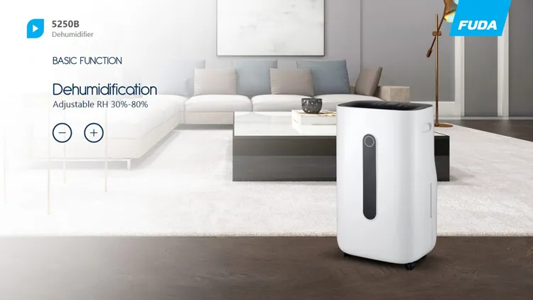 20L/Day 24 Hours Timer Mobile Smart Portable Dehumidifier