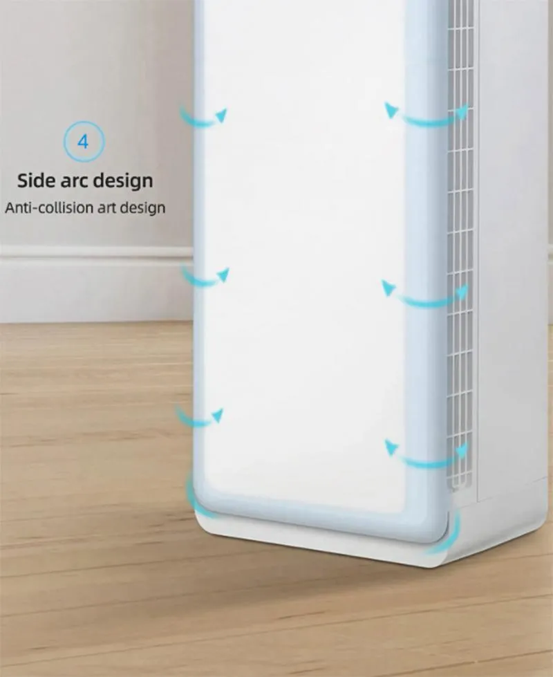 LED Floor Standing Air Conditioner with Side Arc Design for Home