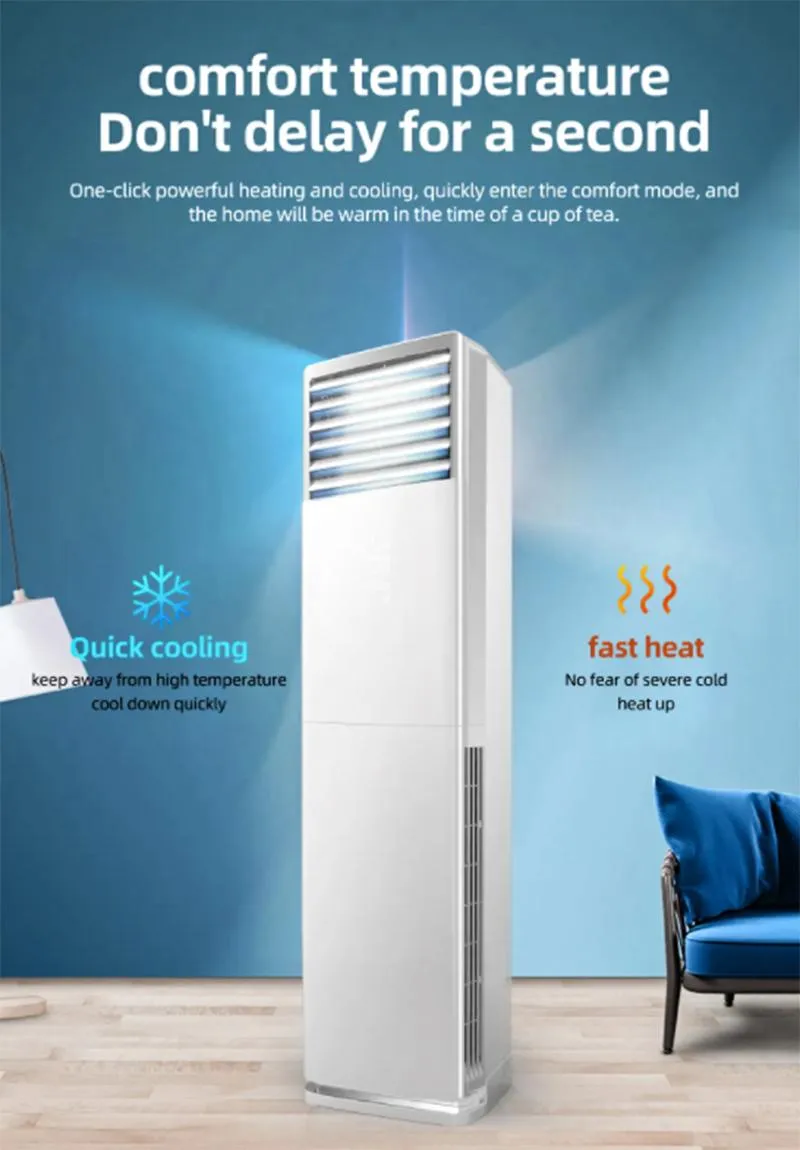 LED Floor Standing Air Conditioner with Side Arc Design for Home