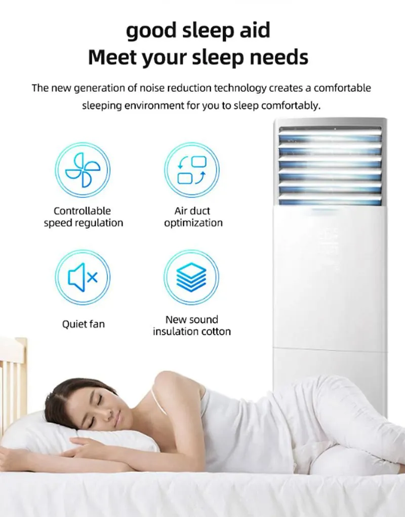 LED Floor Standing Air Conditioner with Side Arc Design for Home