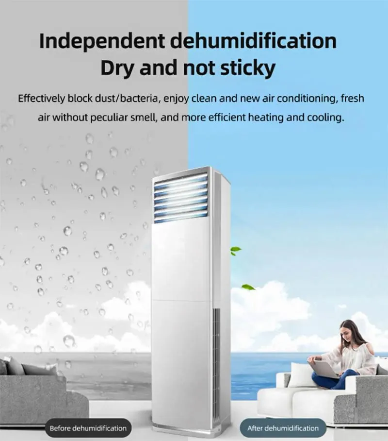 LED Floor Standing Air Conditioner with Side Arc Design for Home