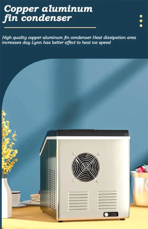 Portable Ice Maker Ice Machine with Efficient Refrigeration for Home and Office