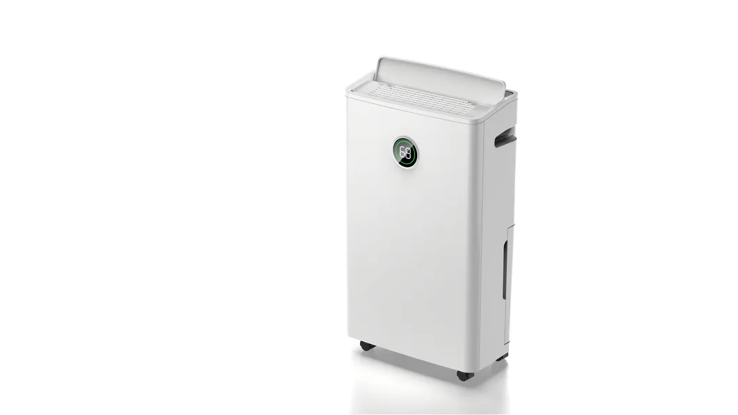 White Industrial Global Portable Air Dehumidifier for Basement, Home and Whole Room