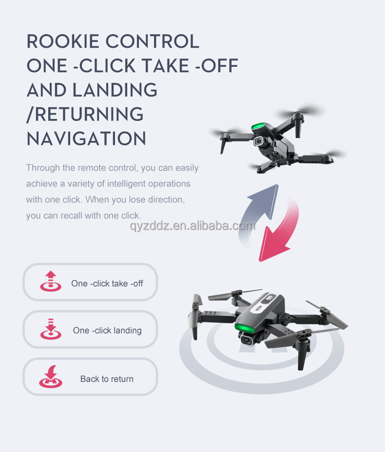 XT4 Camera One-Click Landing 3.15 inches Small Hand-Sized Air Pressure HD Hovering Wifi Image Transmission Drone for Adults