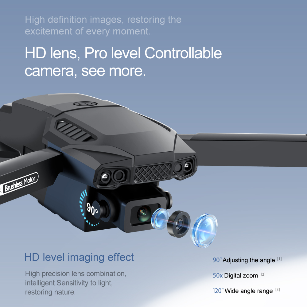 2024 F198 Brushless Drone Pro Aerial Photography With Optical Flow Positioning and Dual Camera Drone