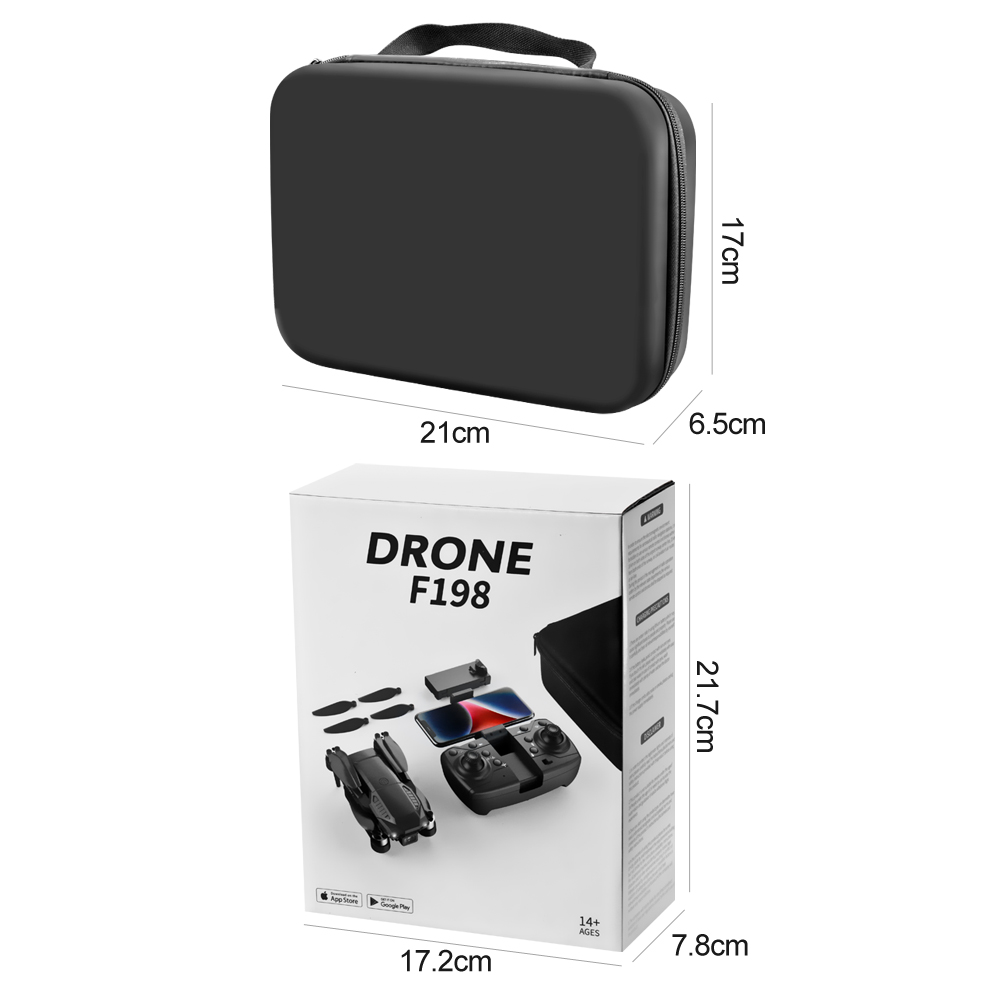 2024 F198 Brushless Drone Pro Aerial Photography With Optical Flow Positioning and Dual Camera Drone