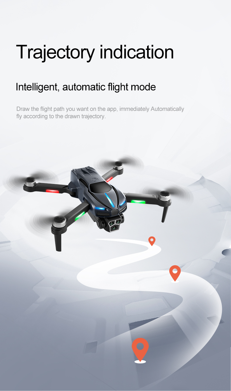 Beginner Drone M2 Obstacle Avoidance 3 Camera RC Drone Optical Flow Hover HD Wifi FPV LED Light Brushless Motor Quadcopter