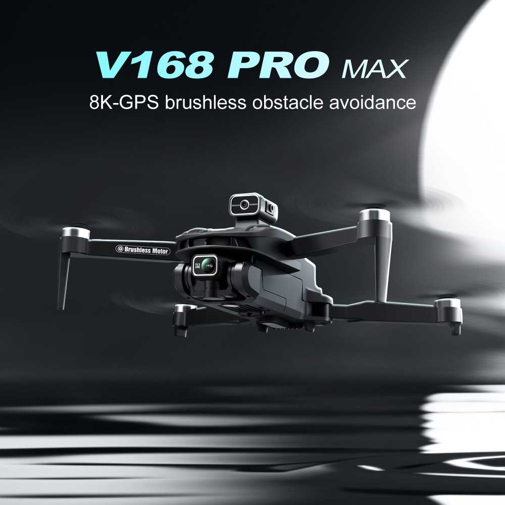 Hot V168 GPS 1080P Dual Camera Drone With Brushless GPS Positioning 20min 5G Wifi Racing Drone Image Transmission Droness