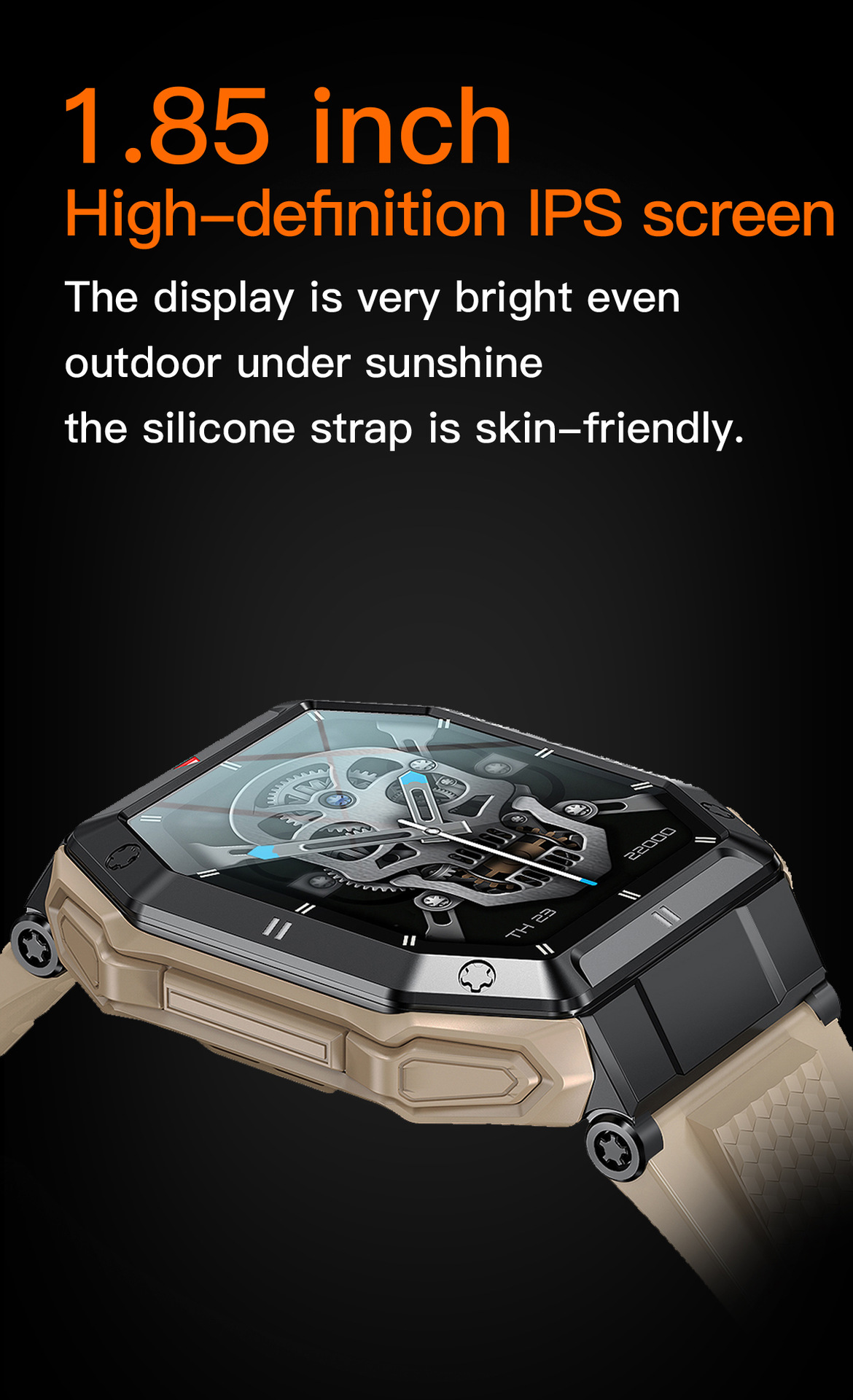 2023 Trendy Fashion Durable men watch waterproof multifunction metal sports relogio smartwatch masculino