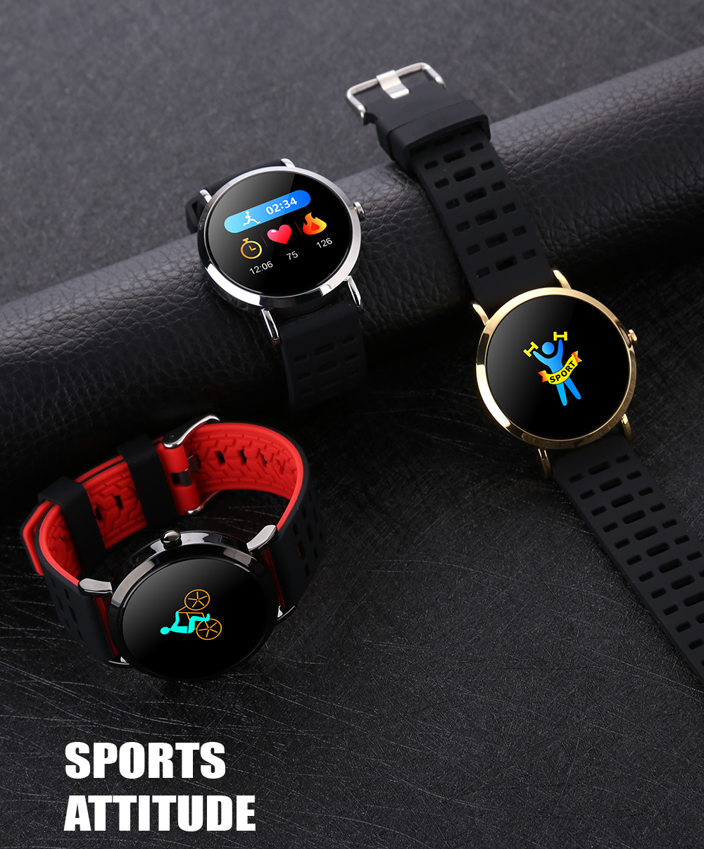 Heart Rate Smartwatch Fitness Monitor Mobile Watch Phones No Camera OEM IP67 Black / White OLED, IOS 128x128 < 2