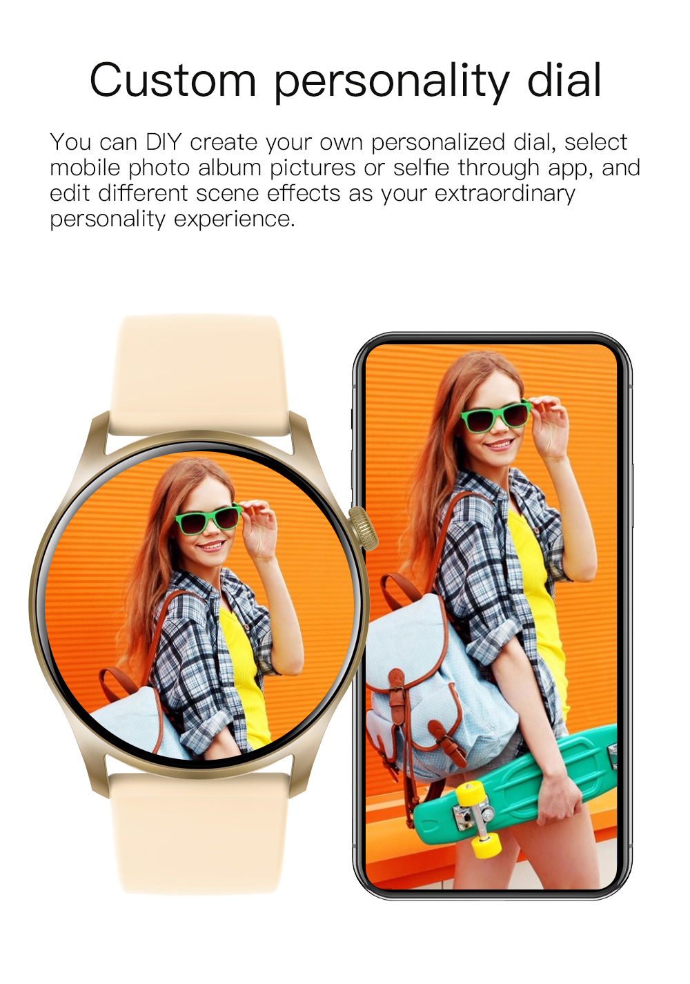 custom 1.28 full touch screen fashion reloj smart watch for men and women smart-uhren relogio smartwatch 2023