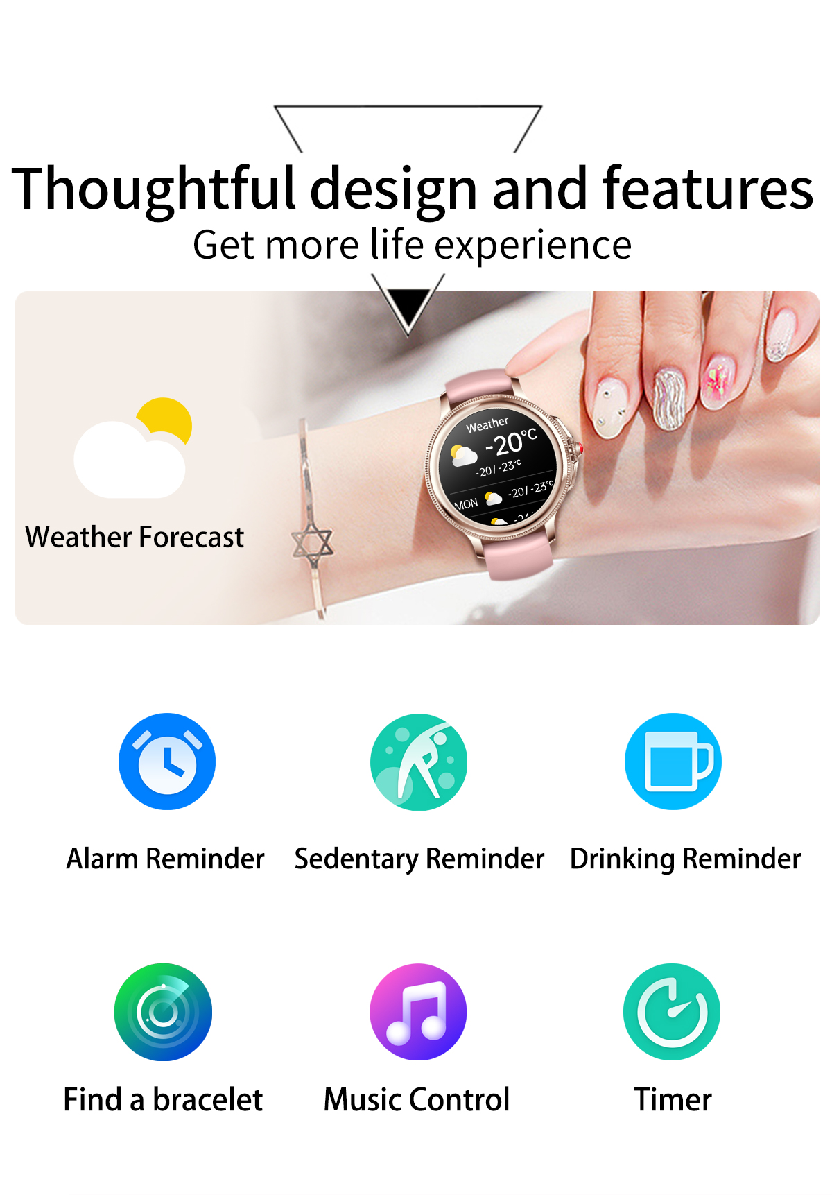 fashion montre connecte men smart watches set with bracelet gift box ladies reloj wrist watch smart