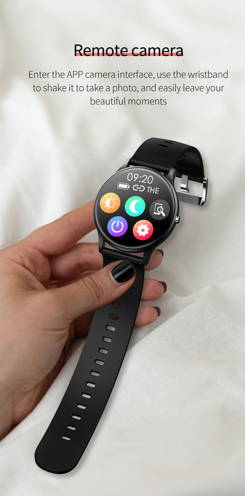 orologio remote camera relojes smart watches sports wrist smartwatch mujer akilli saatler