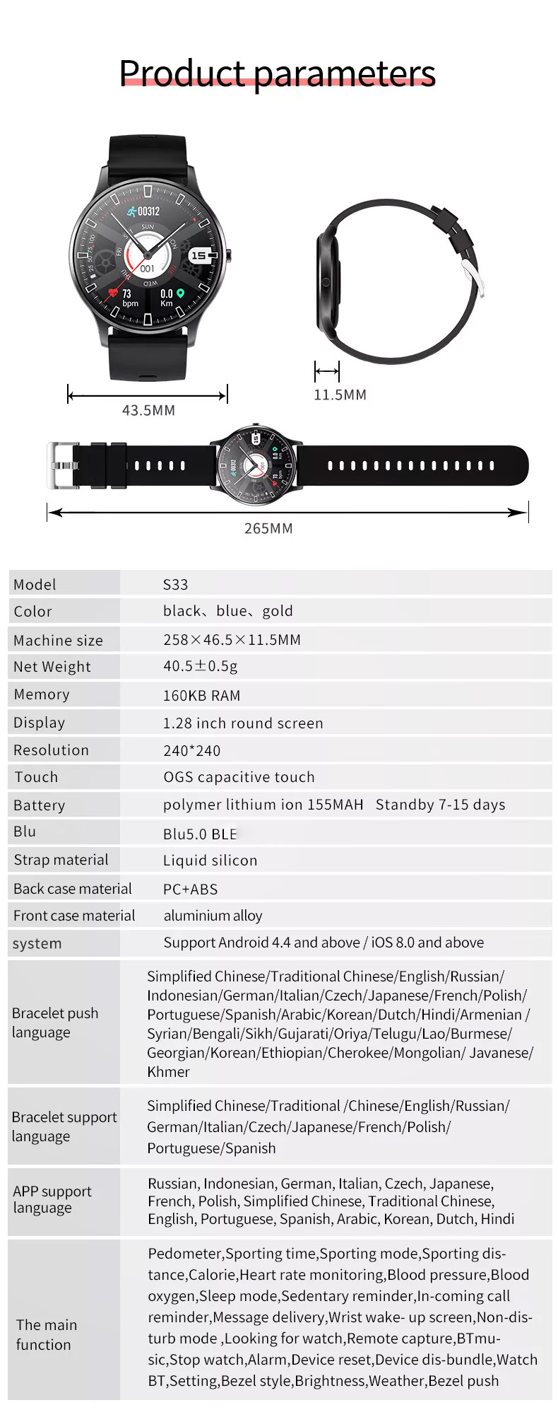 orologio remote camera relojes smart watches sports wrist smartwatch mujer akilli saatler