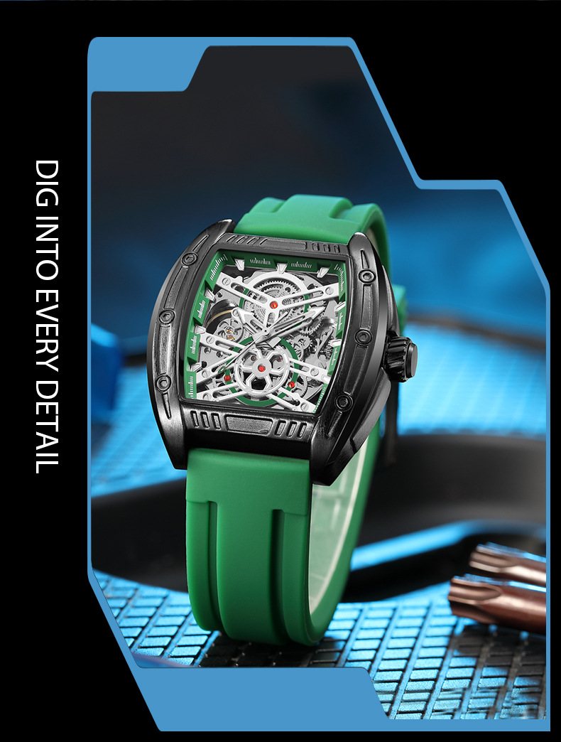 MEGIR 8601 Men's Luxury Fashion Automatic Watch New Sport Mechanical Design Waterproof Luminous Wristwatch Relogio Business