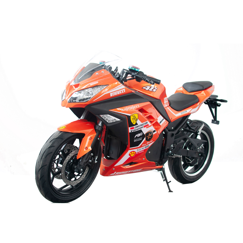 2024 New Fashion Electric Racing Motorcycle 3000W 72V32AH Lead-acid battery Strong Power Electric Racing Motor  On Sale