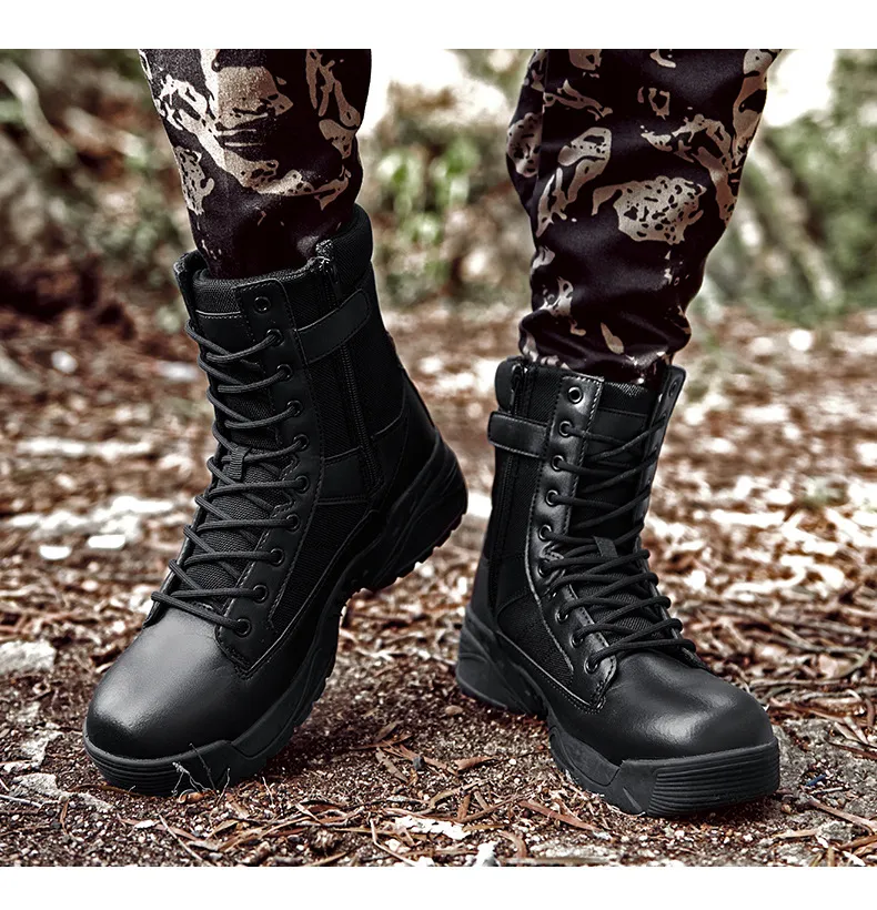 Boots Men′ S High Top Desert Tactical Boots Fans Outdoor Hiking