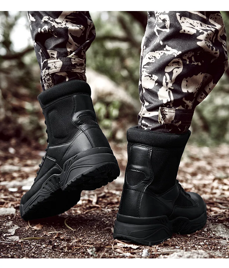 Boots Men′ S High Top Desert Tactical Boots Fans Outdoor Hiking