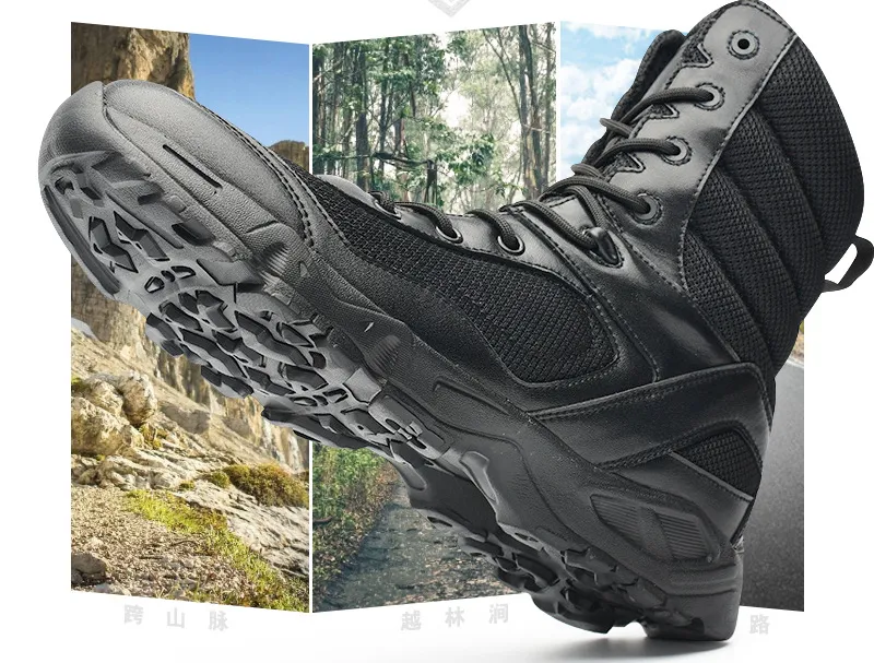 Boxer Boots Outdoor Hiking Shoes Breathable Super Light High Tops