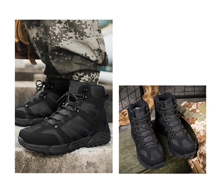 Camping Hiking Boots Men′s Training Boots Outdoor Boots Desert Boots Combat Boots