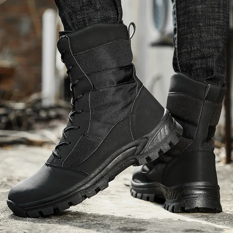 Combat Boots High Top Outdoor Desert Boots for Men