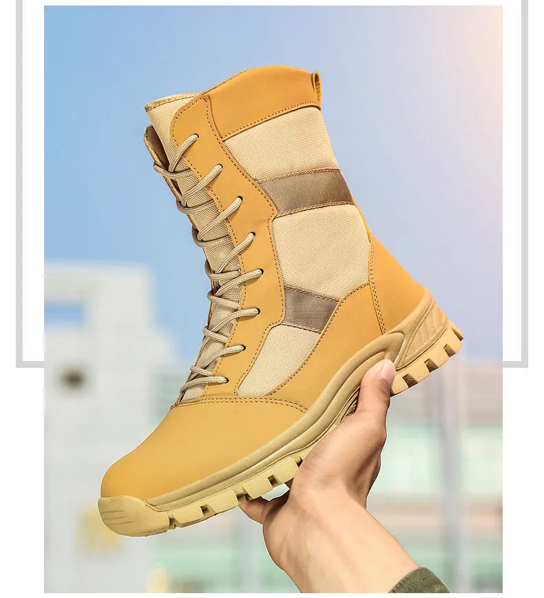 Combat Boots High Top Outdoor Desert Boots for Men