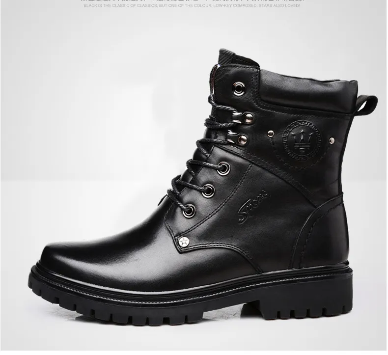 Combat Boots Tactical Boots Non-Slip Wear-Resistant Cotton Boots Ground Combat Boots Men