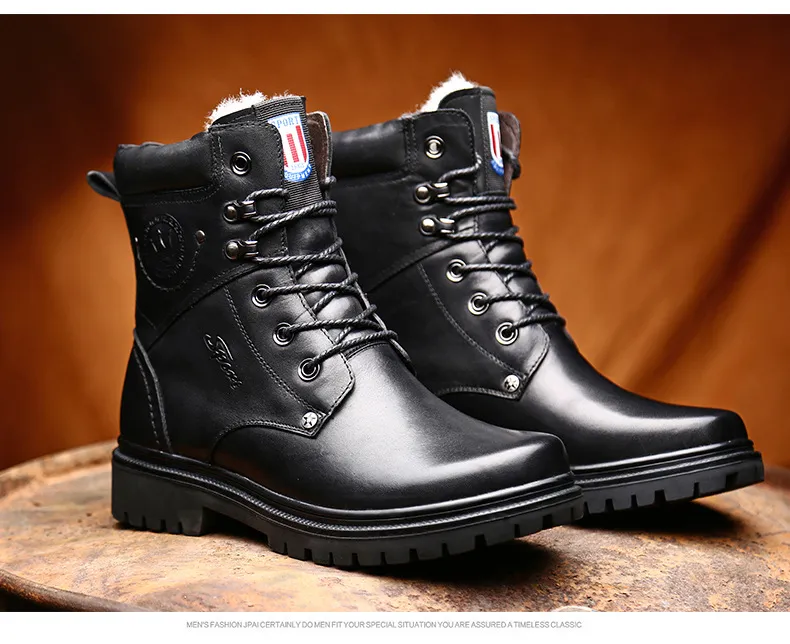 Combat Boots Tactical Boots Non-Slip Wear-Resistant Cotton Boots Ground Combat Boots Men