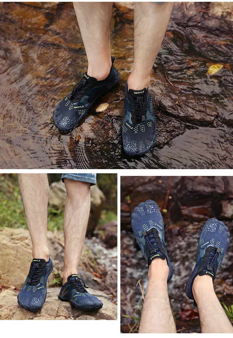 Couples Beach Diving Swimming Shoes Wading Shoes Men′s European and American Five Finger