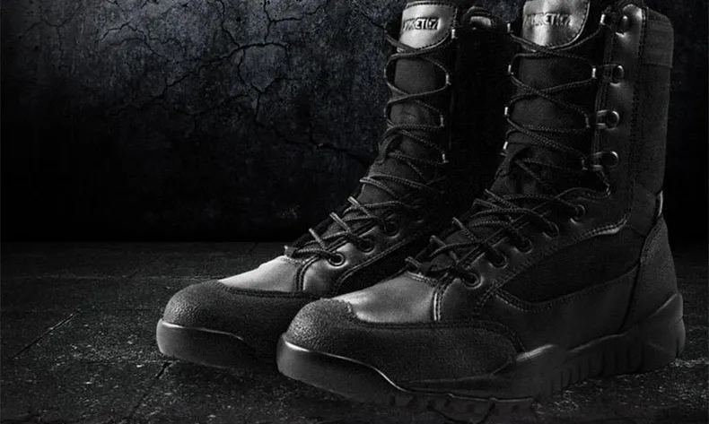 Custom Outdoor Training Shoes High Top Tactical Boots Combat Boots