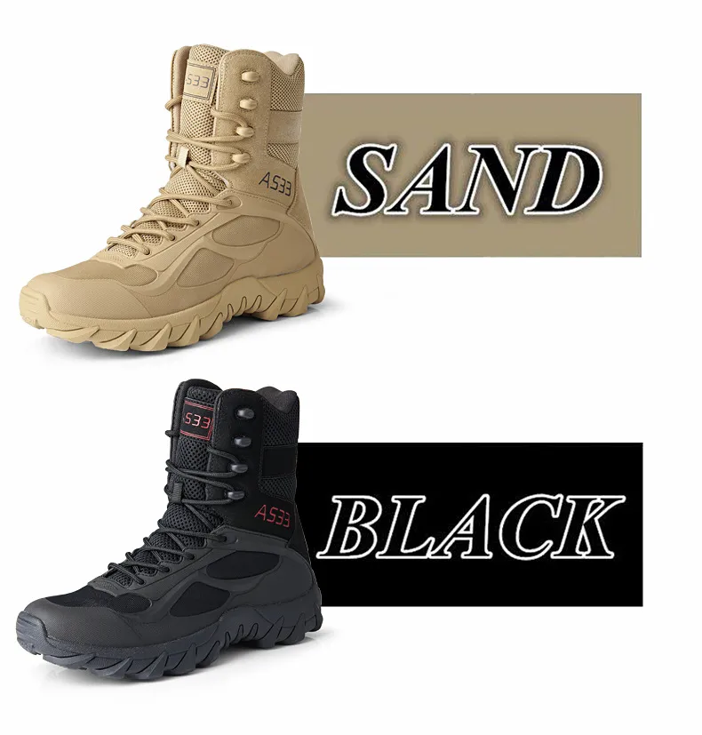 High Top Outdoor Jungle Combat Boots Tactical Boots Hiking Shoes