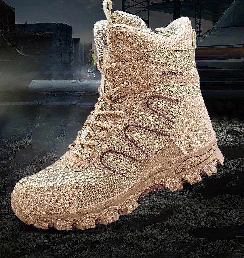 Men′ S Outdoor Tactical Boots High Top Desert Boots Combat Boots