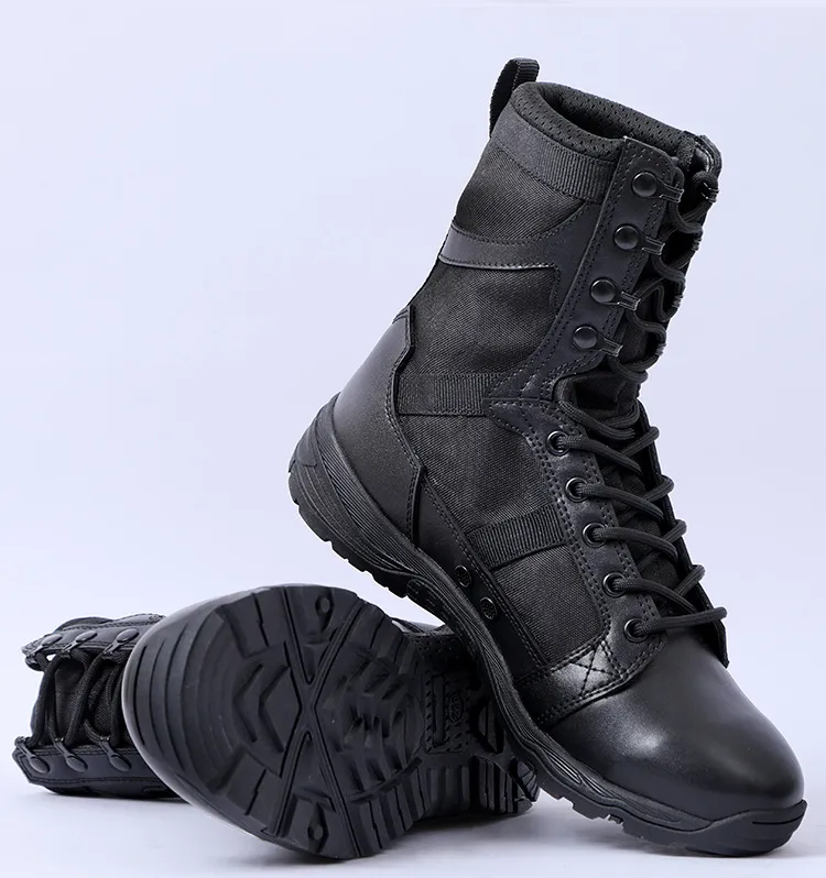 New Outdoor Combat Boots Lightweight Boots Flying Fish Boots Hiking Shoes