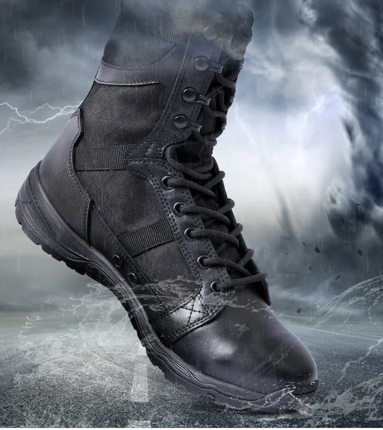 New Outdoor Combat Boots Lightweight Boots Flying Fish Boots Hiking Shoes