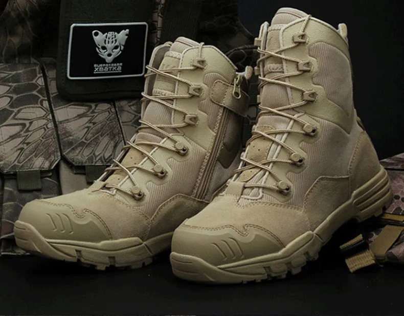 Outdoor Hiking Shoes Combat Boots Tactical Boots Super Light High Tops