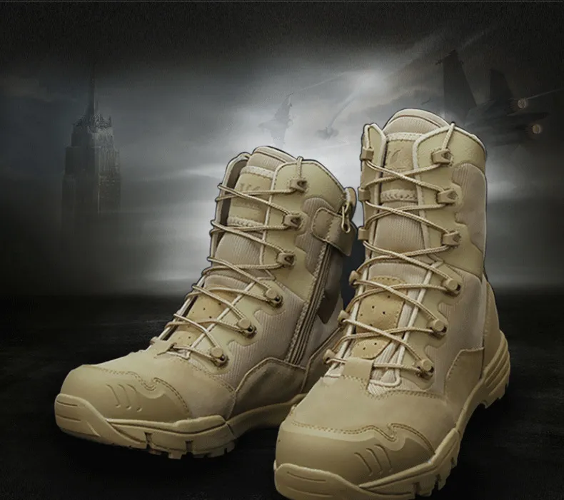 Outdoor Hiking Shoes Combat Boots Tactical Boots Super Light High Tops