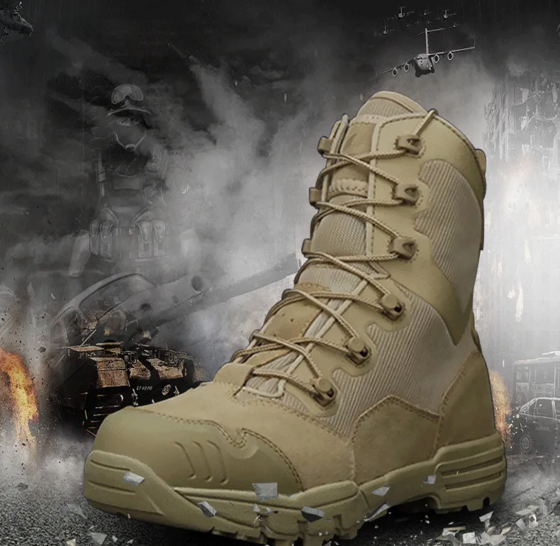 Outdoor Hiking Shoes Combat Boots Tactical Boots Super Light High Tops