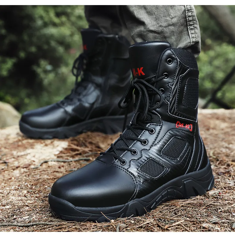 Steel Toe Boots Outdoor Flying Boots High Top Combat Men′ S Desert Autumn and Winter Cargo