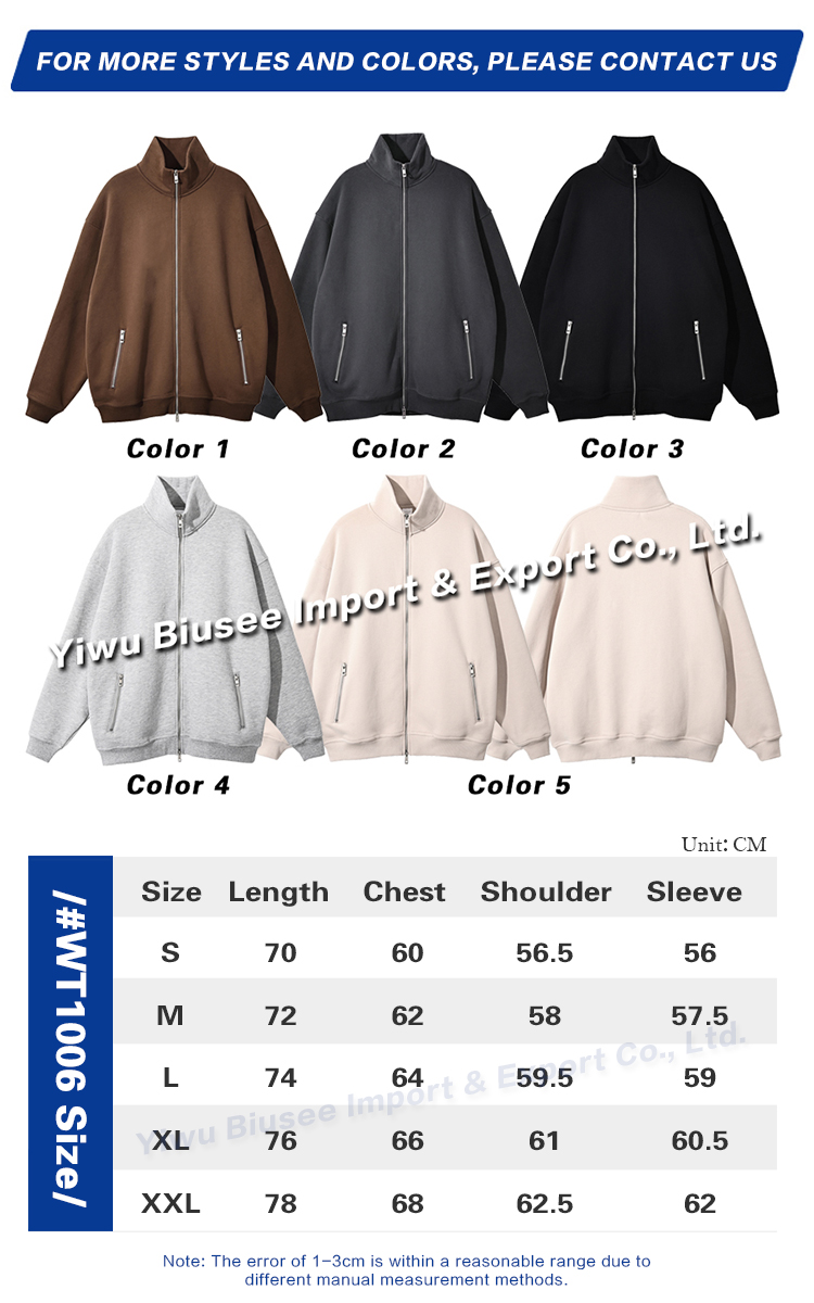 Custom Plus Size Two Way Zipper Pocket Polar Fleece Jackets Blank Stand Collar Cotton Leisure Men's Jacket