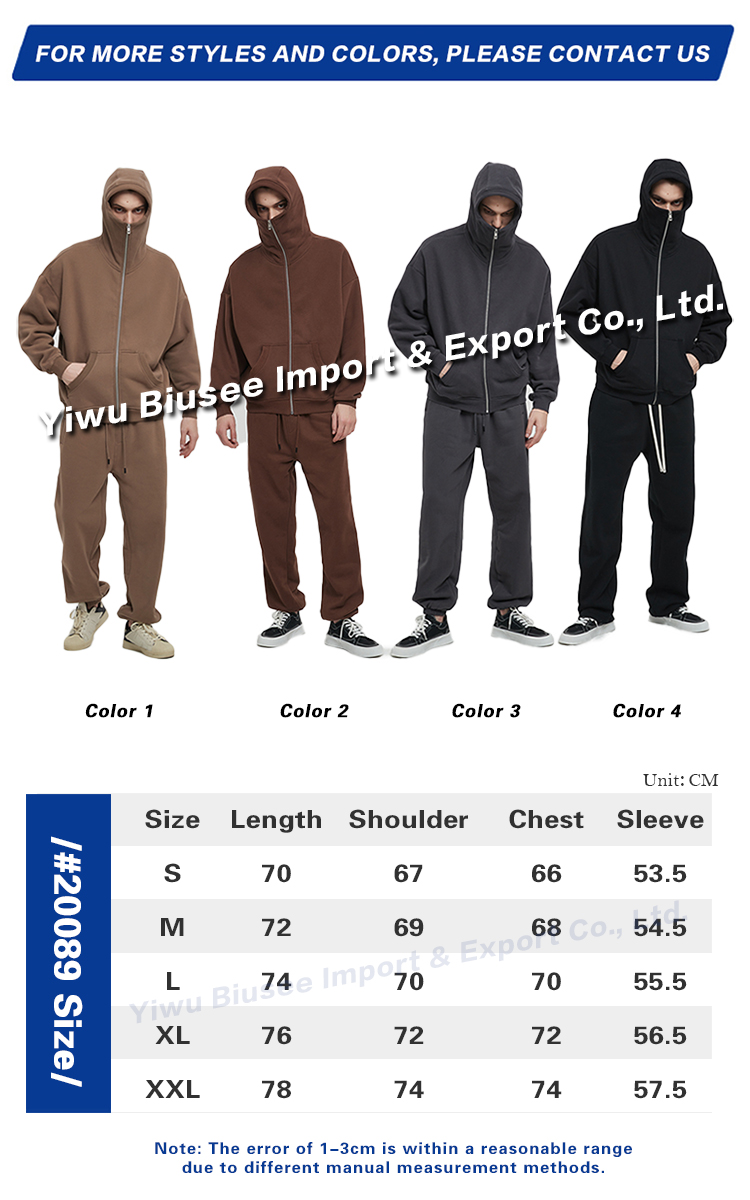 Hoodie Manufacturer Custom High Quality Oversized Heavyweight Luxury Plain Fleece-lined Zipper Acid Wash Hoodie