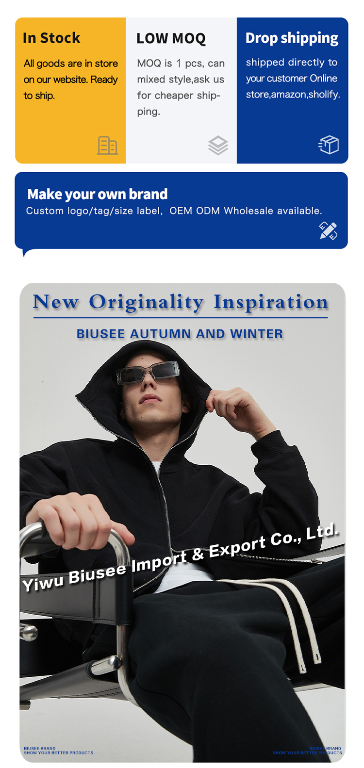 Hoodie Wholesaler Blank Custom Design Fleece Lined 360 g Heavy Quality Masked Zipper Men's Hoodie