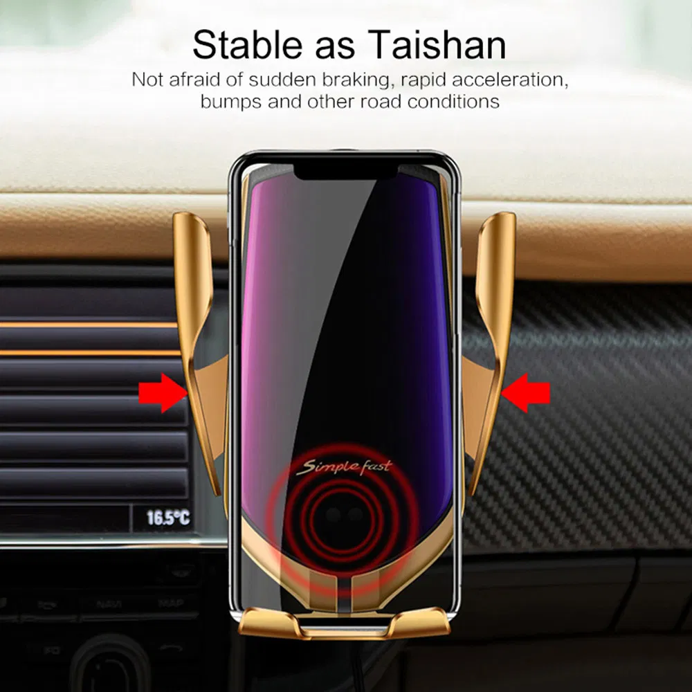 Automatic Clamping Car Wireless Charger for iPhone Xs 11 PRO Samsung Xiaomi Infrared Sensor Car Phone Holder Charger