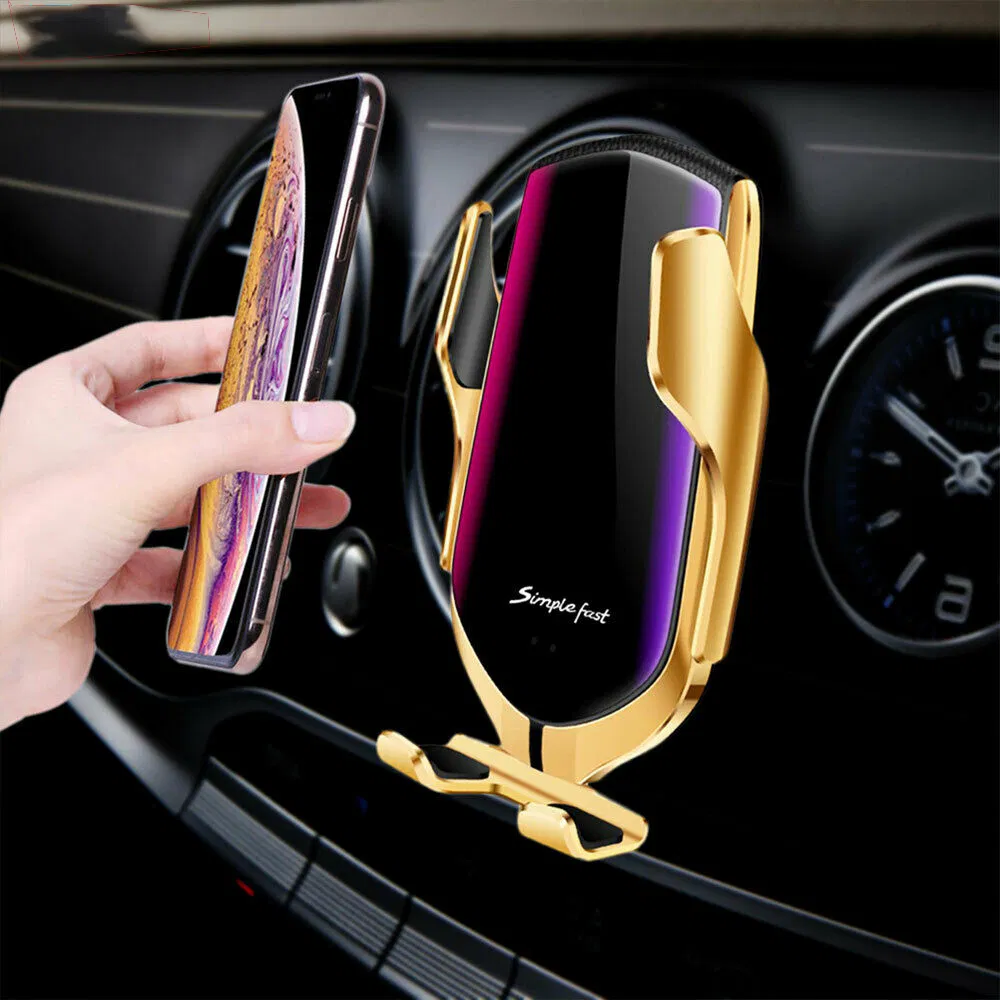 Automatic Clamping Car Wireless Charger for iPhone Xs 11 PRO Samsung Xiaomi Infrared Sensor Car Phone Holder Charger