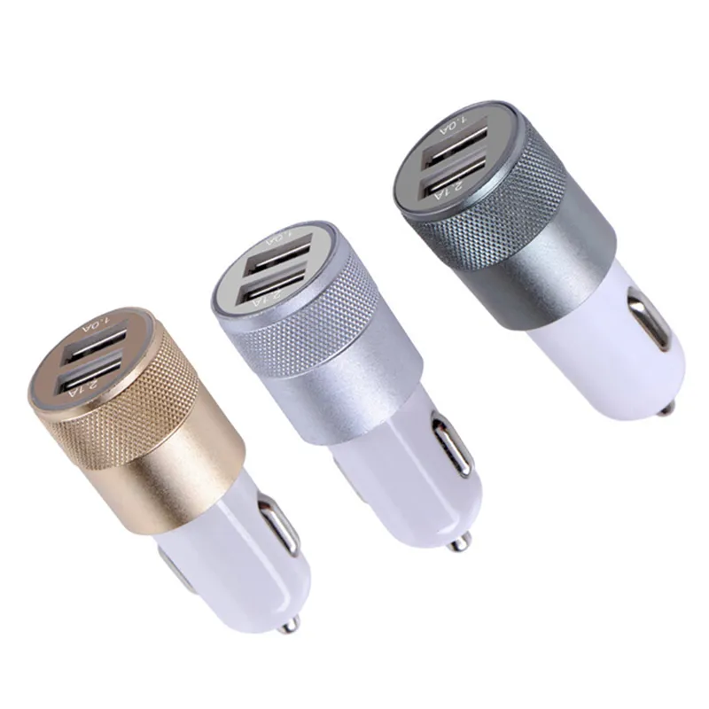 Dual Port USB Car Charger Mini Universal Fast Smart Car-Charger for Apple iPhone