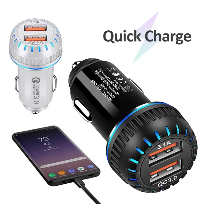 Mobile Phone Fast Charge QC 3.0 USB Car Charger