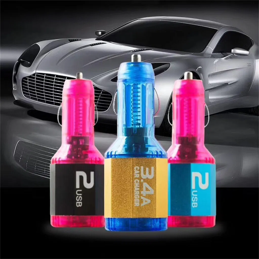 New Design 5V 2A Dual Ports LED USB Car Charger